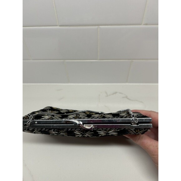 Vintage Black and Gold and silver Walborg Purse - Picture 8 of 10